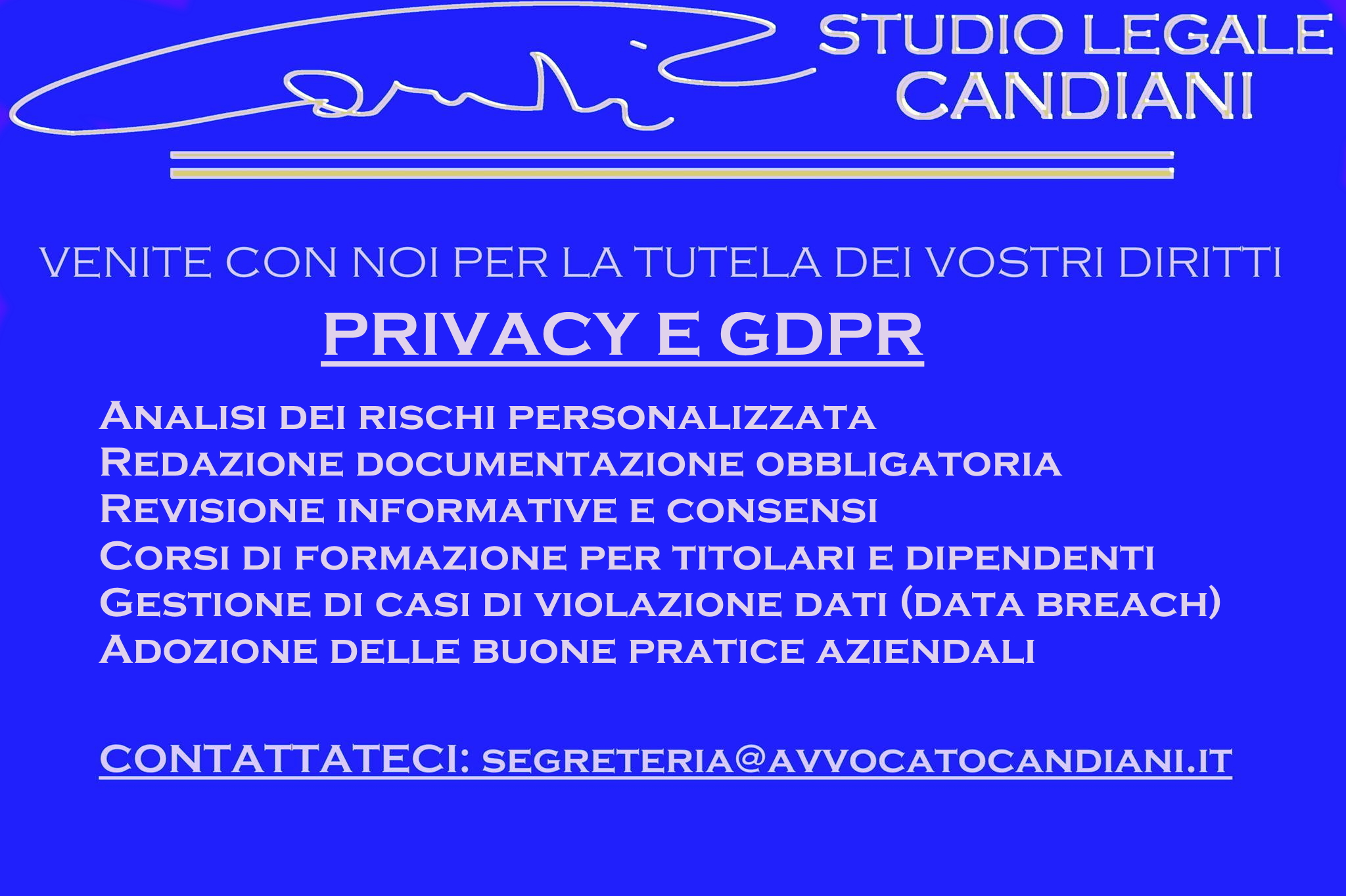 Privacy e gdpr